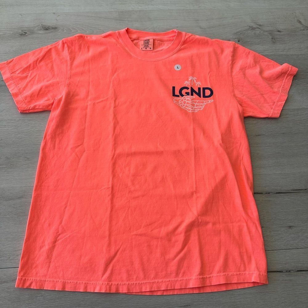 LGND Supply Co Ride The Wave T-Shirt Pink Various Sizes NWT